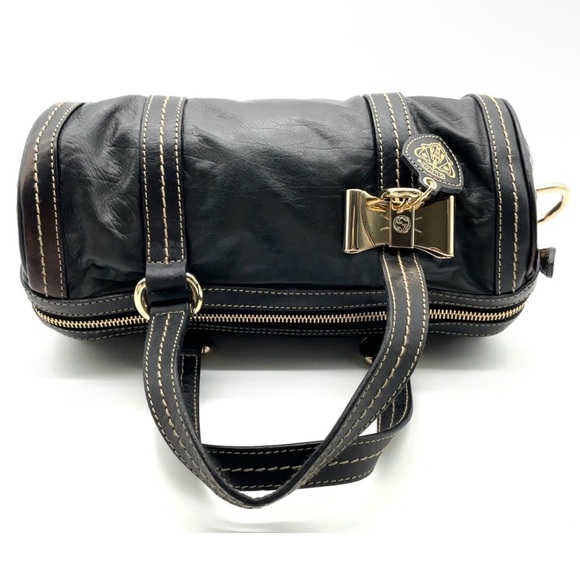 Gucci vintage Black Leather mini Boston bag - Picture 16 of 16